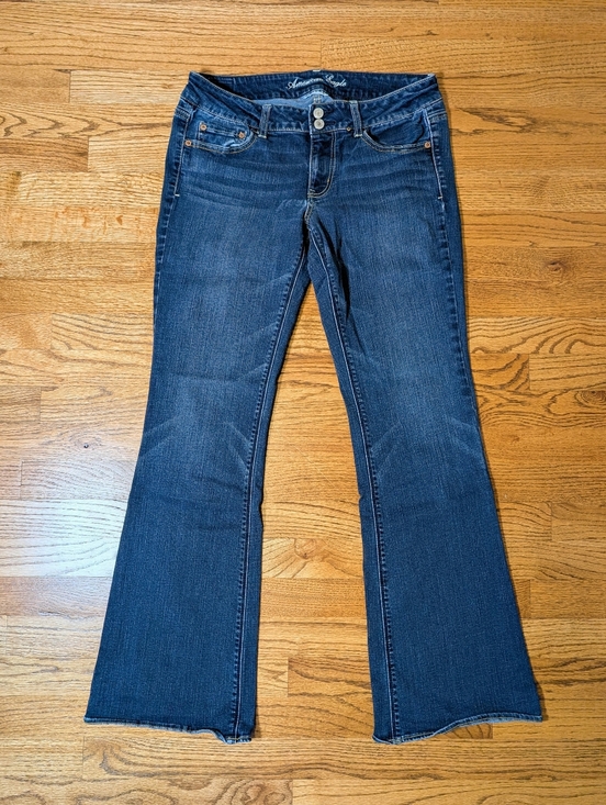 American Eagle Outfitters Denim - American Eagle Women's Artist Flare Jeans Dark Wash Stretch Denim Size 12 Long